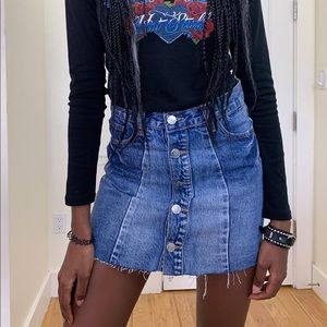 Dolls Kill Denim Skirt